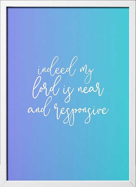 Framed Art Print: Indeed, My Lord is Near