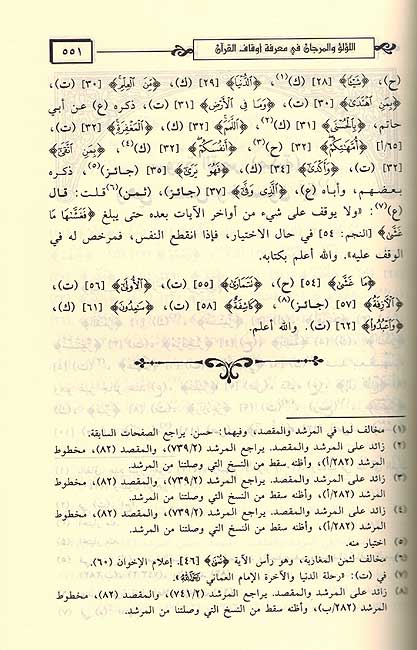 Lu'lu wa-al-Marjan fi Ma'rifat Awqaf al-Qur'an اللؤلؤ والمرجان في معرفة اوقاف القرآن (image 2)