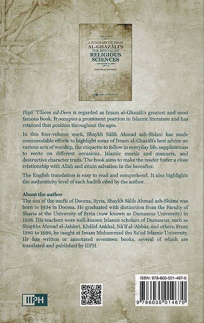 A Summary of Imam al-Ghazali's The Revival of Religious Sciences (4 Volume Boxed Set) (image 5)