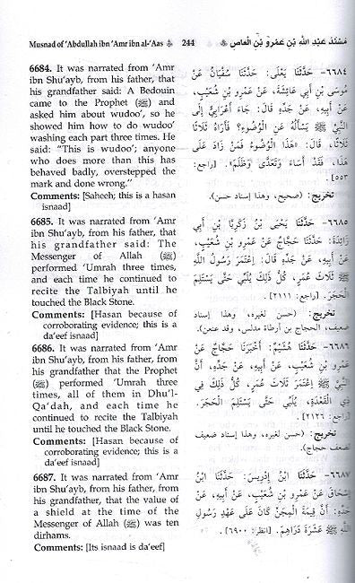 Musnad Imam Ahmad Bin Hanbal (En-Ar - Vol 4 Only - No 4377 to 6030) (image 2)