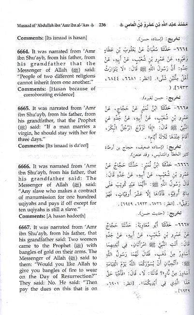 Musnad Imam Ahmad Bin Hanbal (En-Ar - Vol 4 Only - No 4377 to 6030) (image 3)