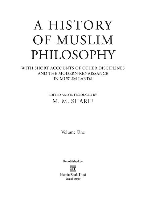 A History of Muslim Philosophy - 2 Volume Set (image 4)