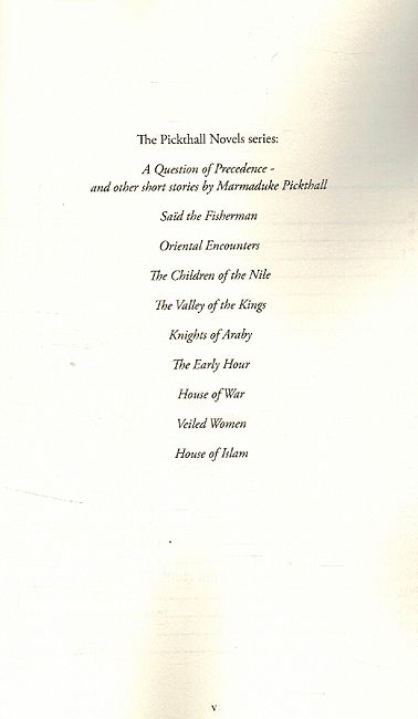 A Question of Precedence: and other Middle East Stories by Marmaduke Pickthall (image 4)