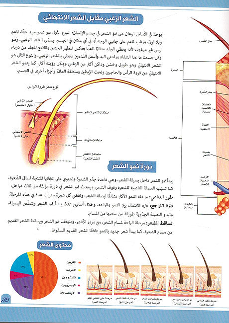 Mawsu'at Jism al-Insan: Al-Hawasu al-Khams, wa-al-'Asnan, wa-al-'Azafir, wa-al-Shier موسوعة جسم الإنسان: الحواس الخمس, والأسنان, والأظفار, والشعر (image 3)