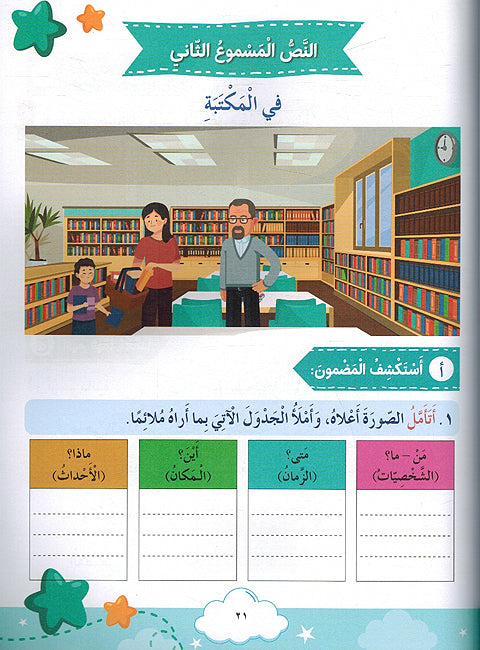 Arabia Kanzi: al-Talim al-'Asasi al-Sanat al-'Awalia - lvl 2 (6 vol in 3 books) العربية كنزي التعليم الأساسي السنة الثانية (image 2)
