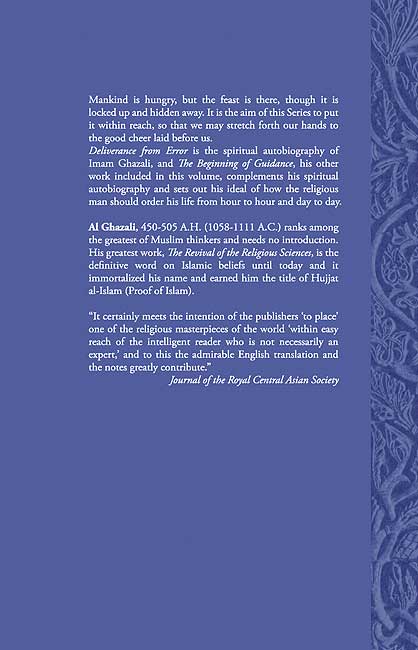 Ghazali: Deliverance from Error and the Beginning of Guidance (image 2)