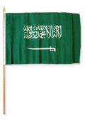 Flag of Saudi Arabia: 12 x 18 in Stick Flag