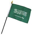 Flag of Saudi Arabia: 4 x 6 in. Stick Flag