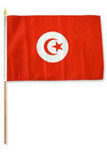 Flag of Tunisia: 12 x 18 in Stick Flag