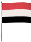 Flag of Yemen: 12 x 18 in. Stick Flag
