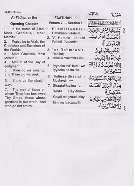Holy Qur'an: Translation, Transliteration in Roman Script with Arabic Text (Lrg Hardcover) (image 3)