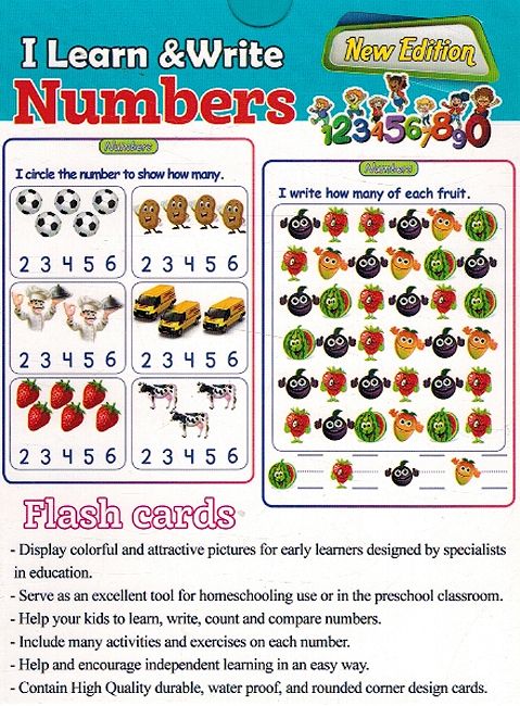 I Learn & Write Numbers Flash Cards (image 2)