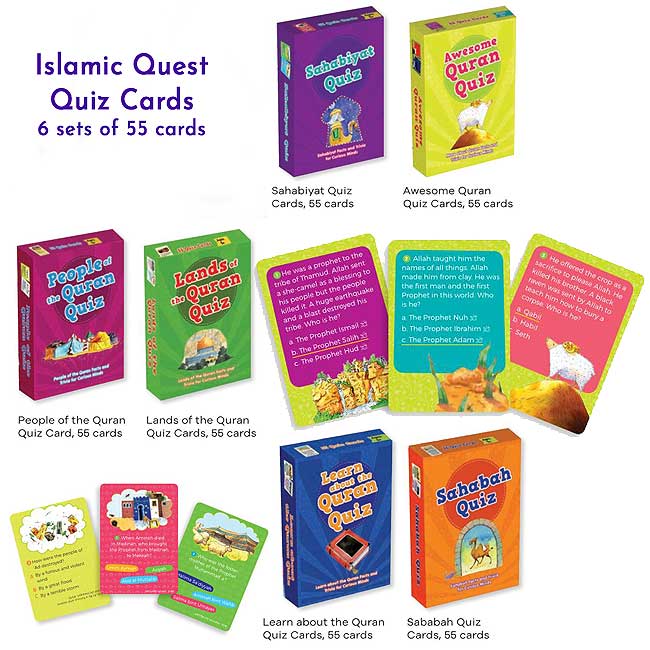 Islamic Quest Quiz Cards: Full Set of 6 (image 2)