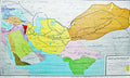Map: al-Ghazou al-Moghuli (Mongol Invasions) Hanging Wall Map الغزو المغولي