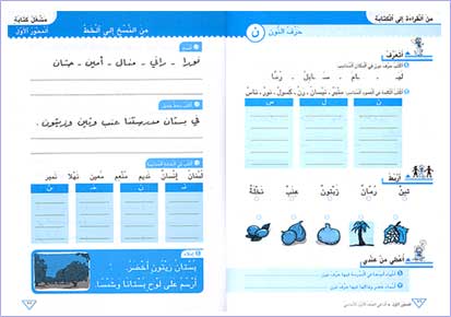 Min al-Alif Ila al-Yaa'a: First Grade Student (Textbook & Workbook Set) ألصف الأول الأساسي (image 2)