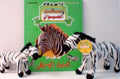 My Animal Kingdom - Zebras (book and plush animals) كل شيء عن الحمار الوحشي