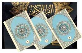 Qur'an Hafs divided 1/30 in case (8 x 12 cm) مصحف برواية حفص مجزأ 1-30