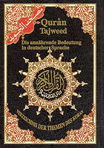 Quran Tajweed Arabic-German, HC, Color Coded