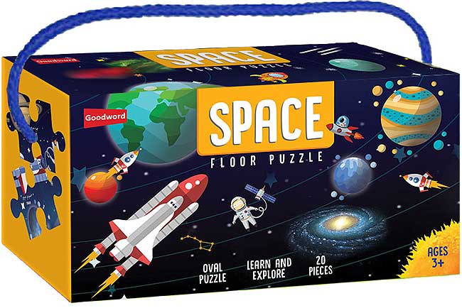 Space Floor Puzzle (English - Arabic)