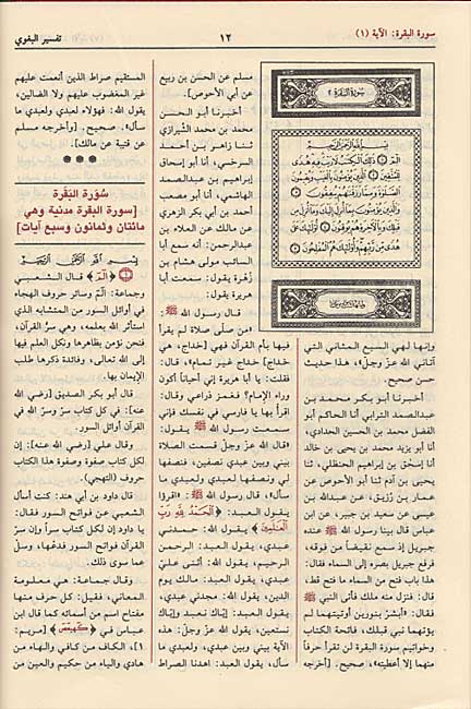 Tafsir al-Baghawi (1 vol Hazm) تفسير البغوي (image 2)