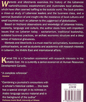 Warlords and merchants : The Lebanese business and political establishment (SC) (image 2)